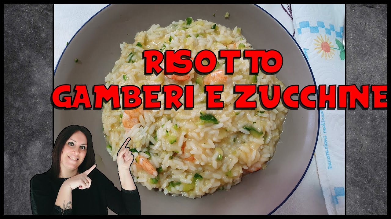 risotto zucchine e gamberetti surgelati bimby