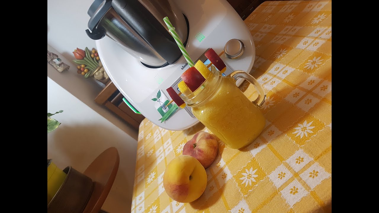succo di pesca con il bimby