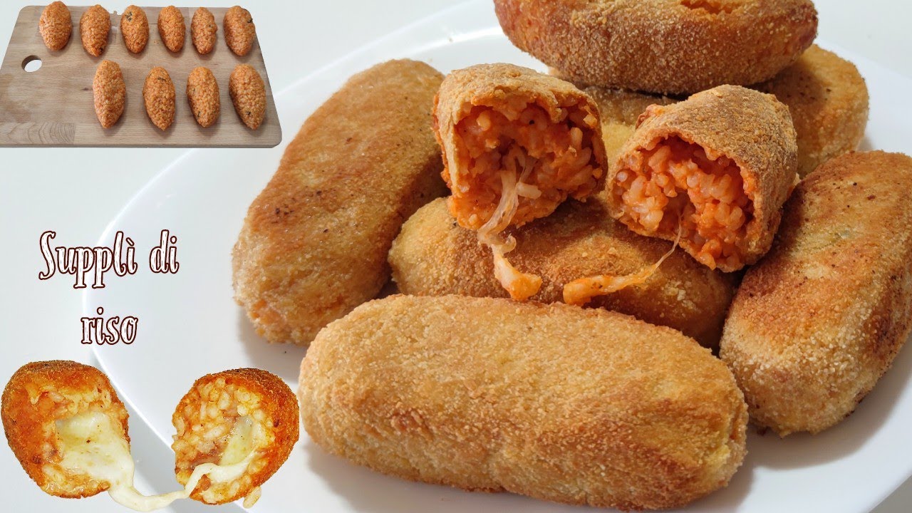suppli surgelati nella friggitrice ad aria
