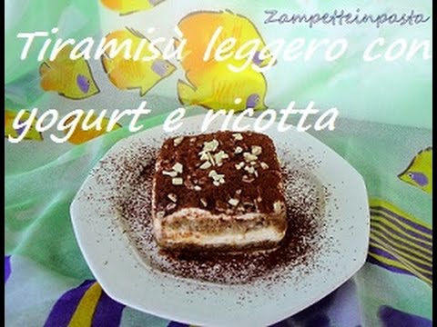 tiramisù con ricotta e yogurt greco senza uova