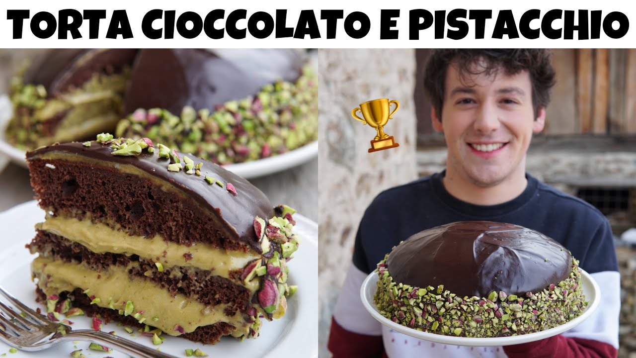 torta cioccolato e crema di pistacchio