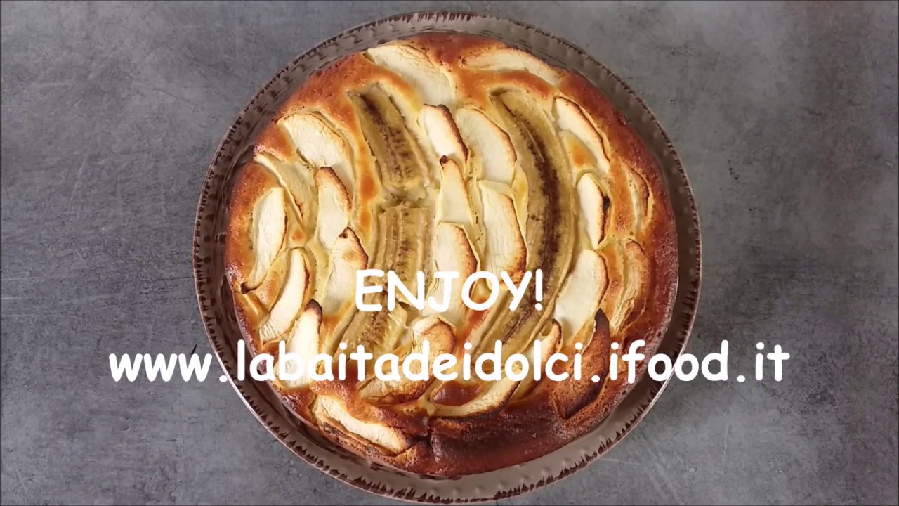 torta di mele e banane e yogurt