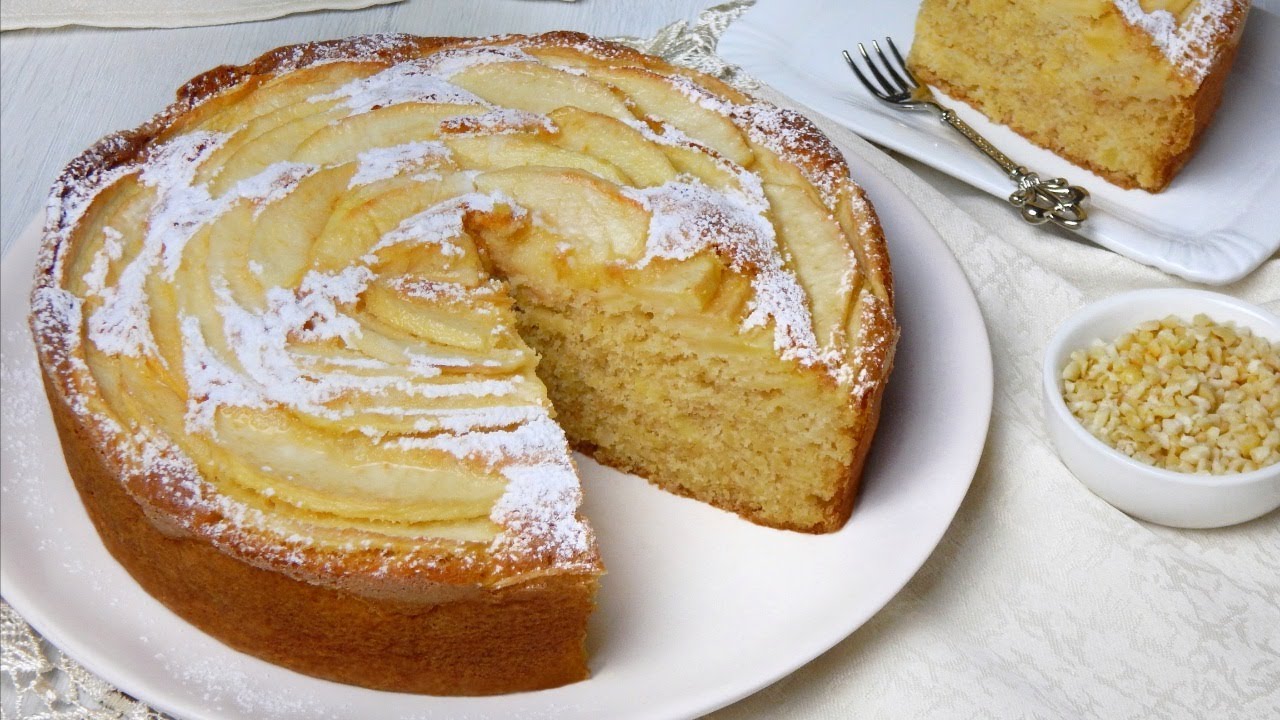 torta di mele senza glutine con farine naturali