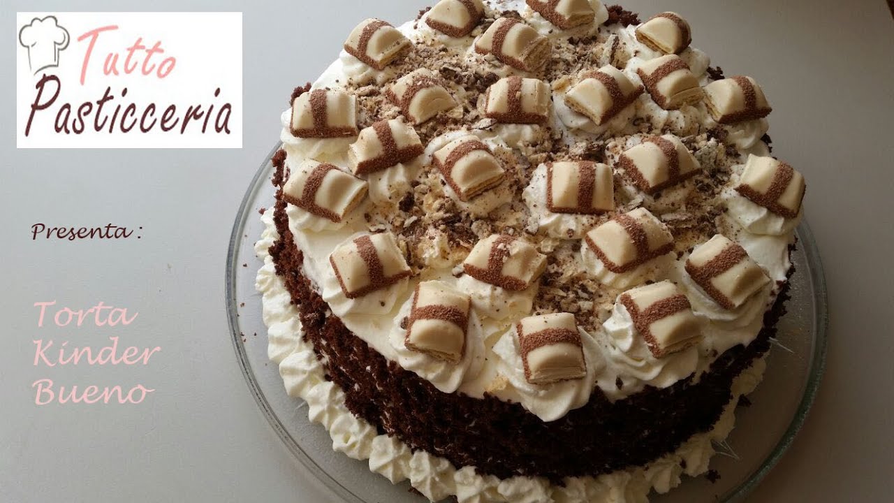 torta kinder bueno pan di spagna