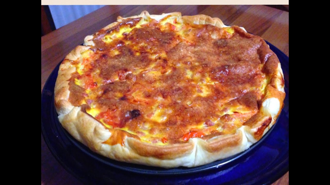 torta salata con pancetta e uova