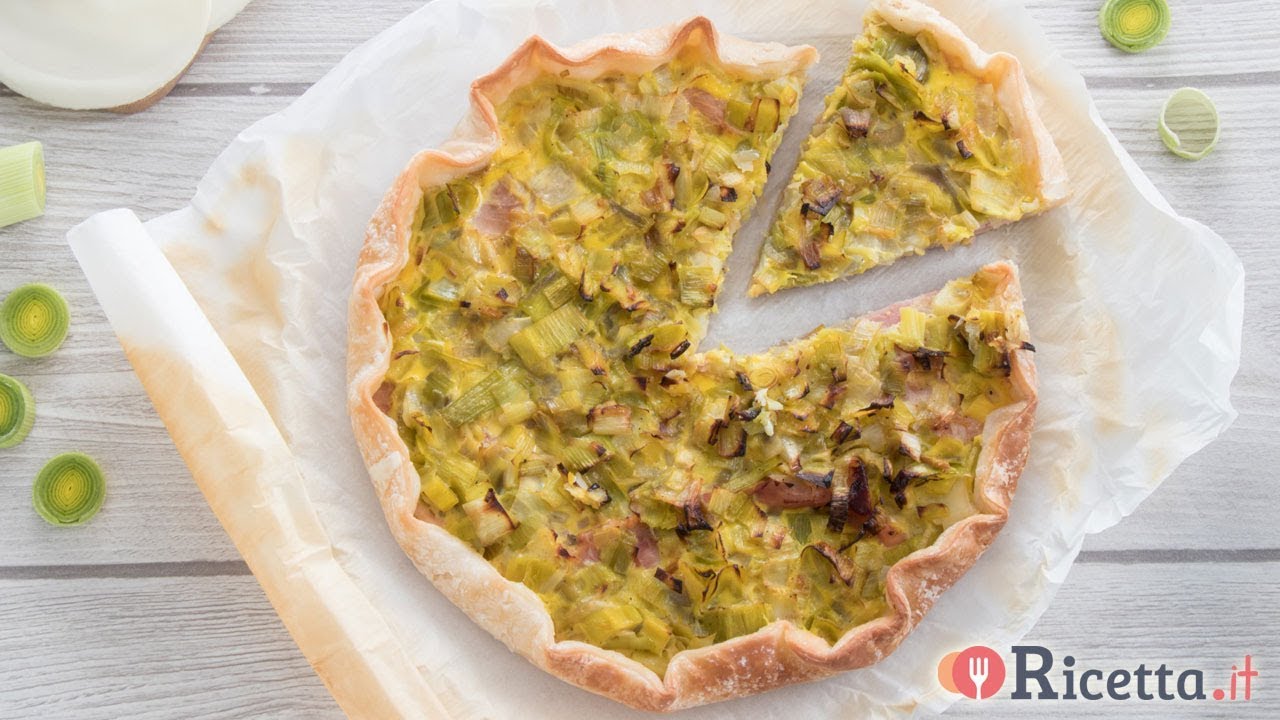 torta salata porri salsiccia e scamorza