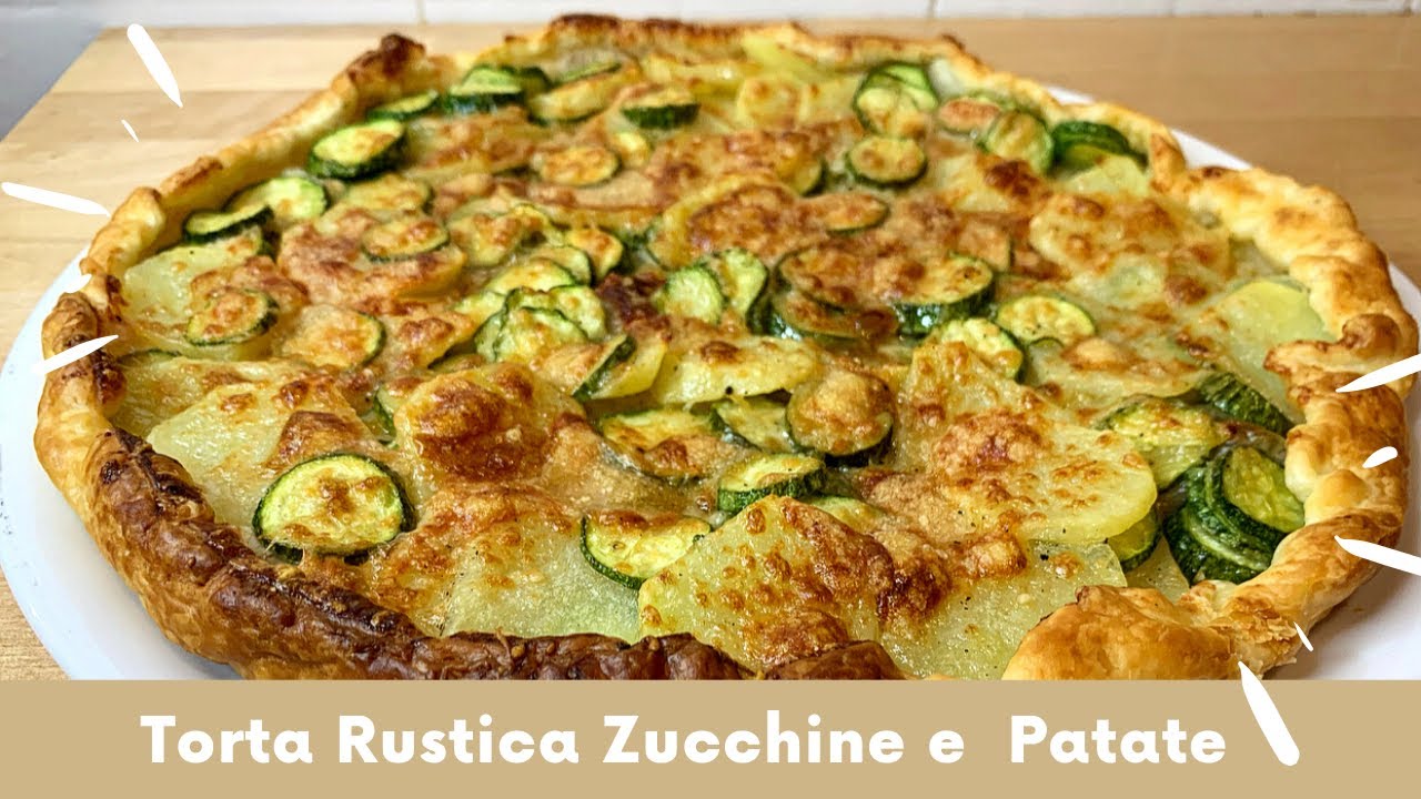 torta salata vegana zucchine e patate