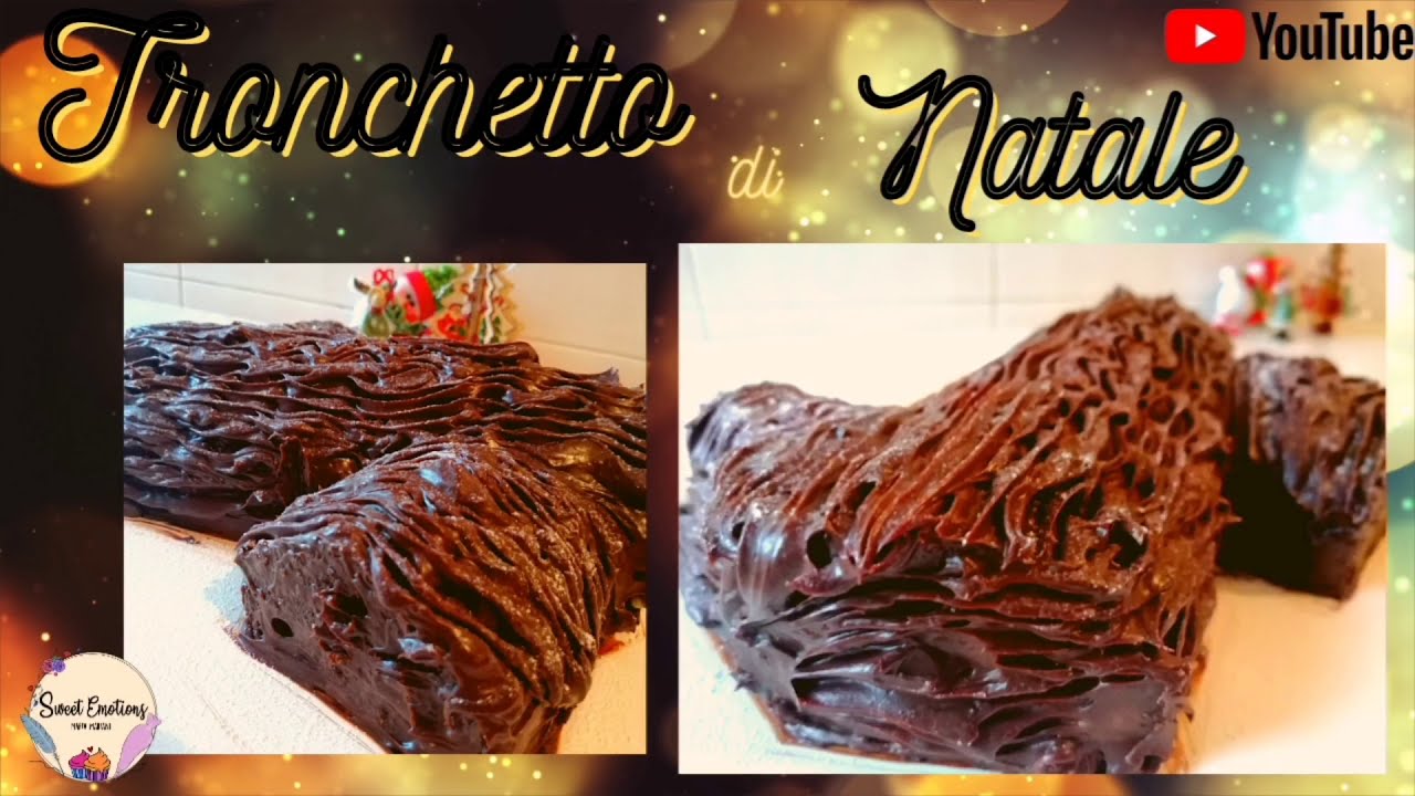 tronchetto di natale con crema pasticcera