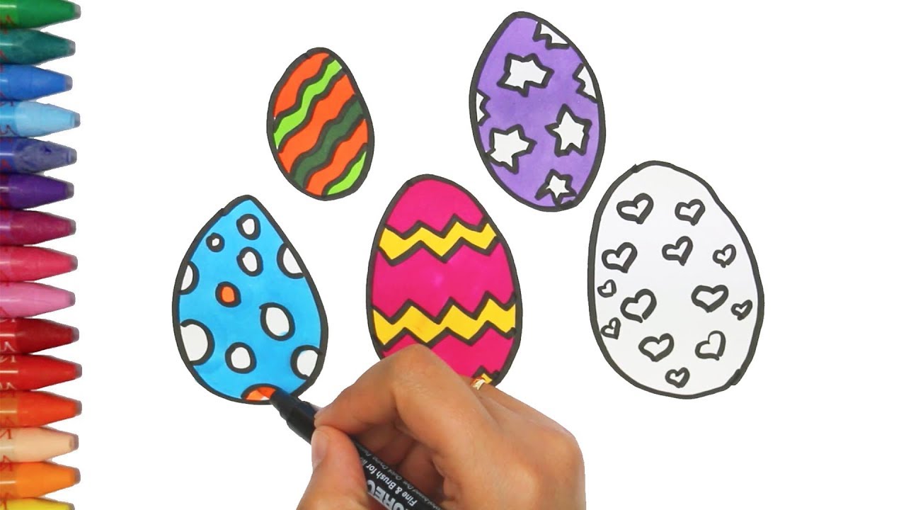 uovo di pasqua disegno da colorare