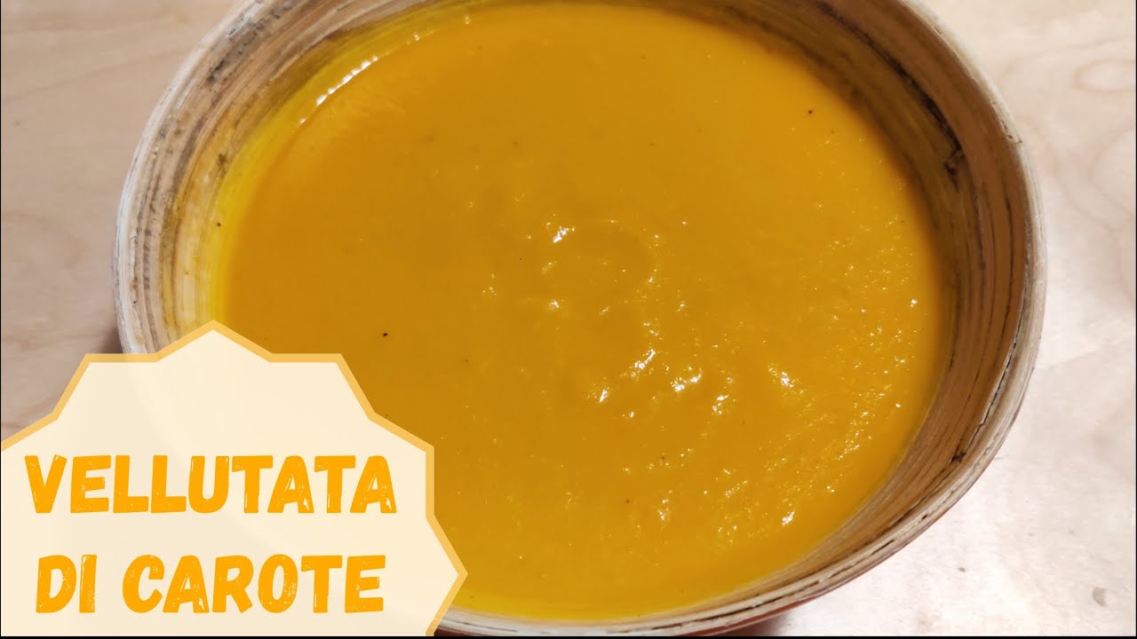 vellutata zucchine e carote senza patate