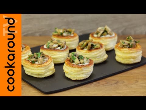 vol au vent funghi e formaggio