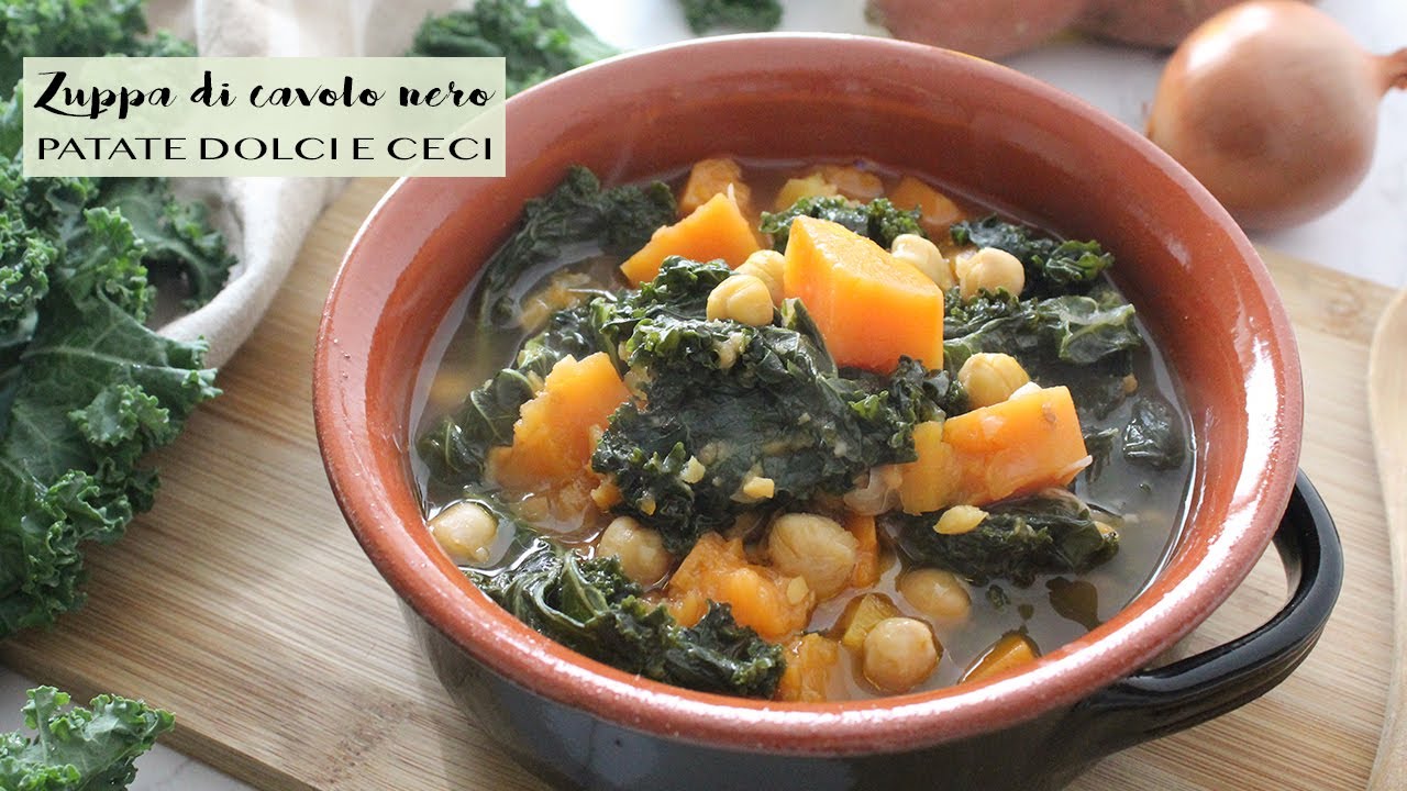 zuppa di cavoli nero e patate bimby