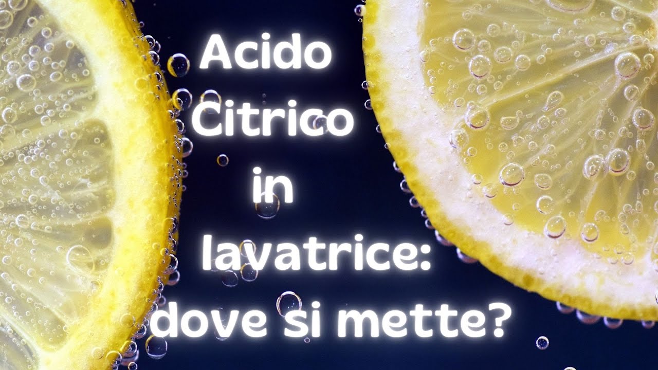 acido citrico per sbiancare tessuti in lavatrice