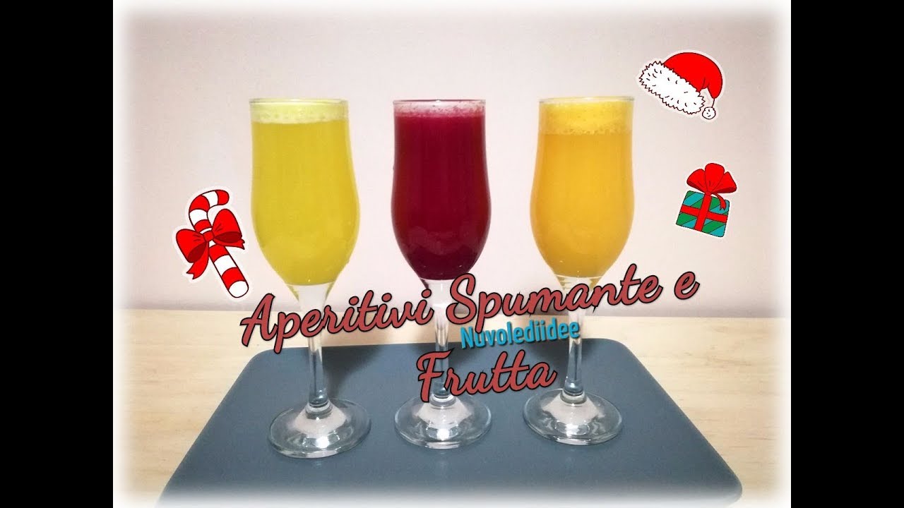 aperitivo con spumante dolce e succo di frutta