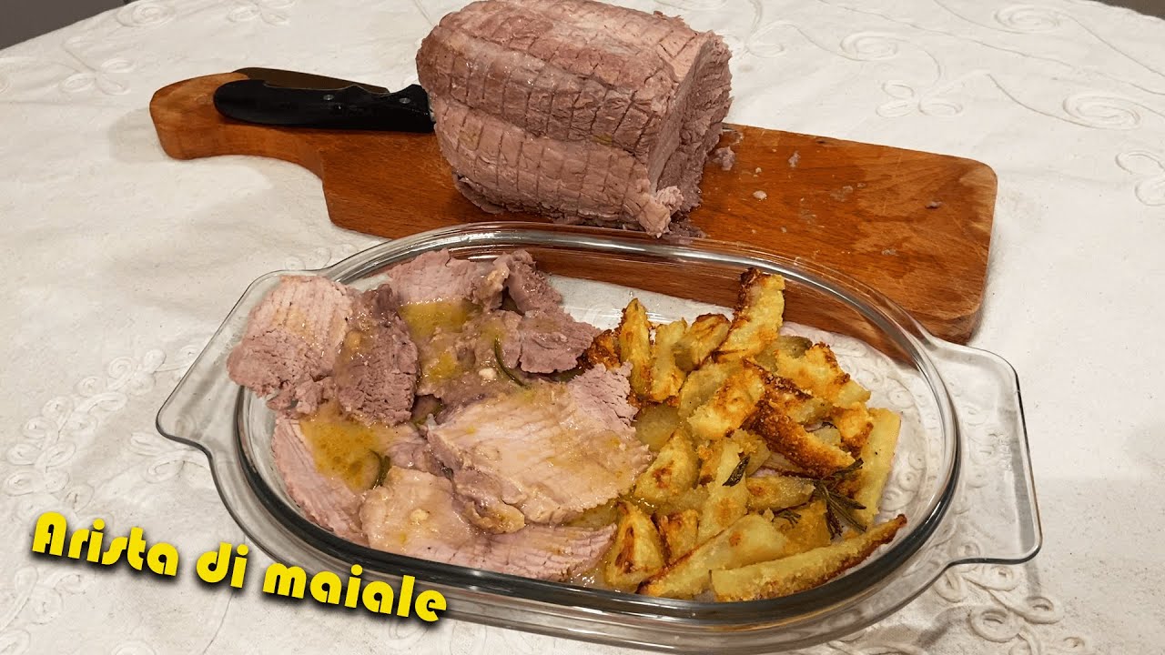 arrosto di maiale con patate in pentola