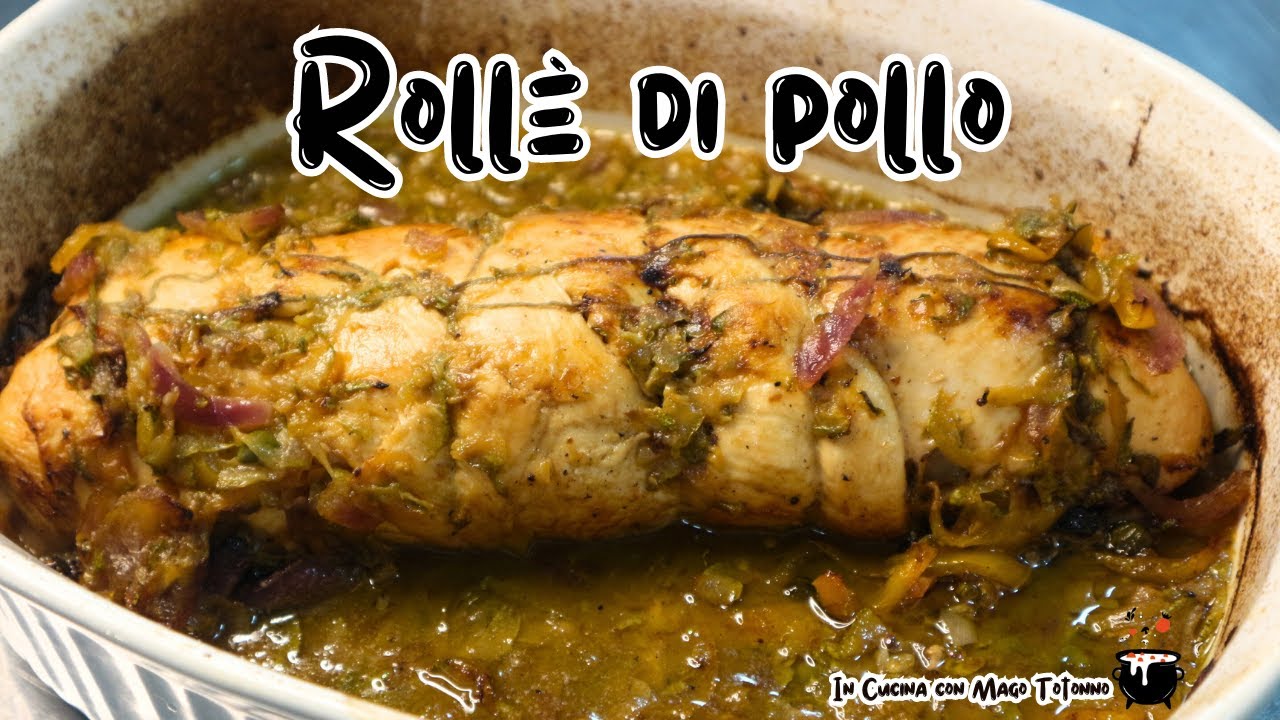 arrosto di pollo ripieno in pentola