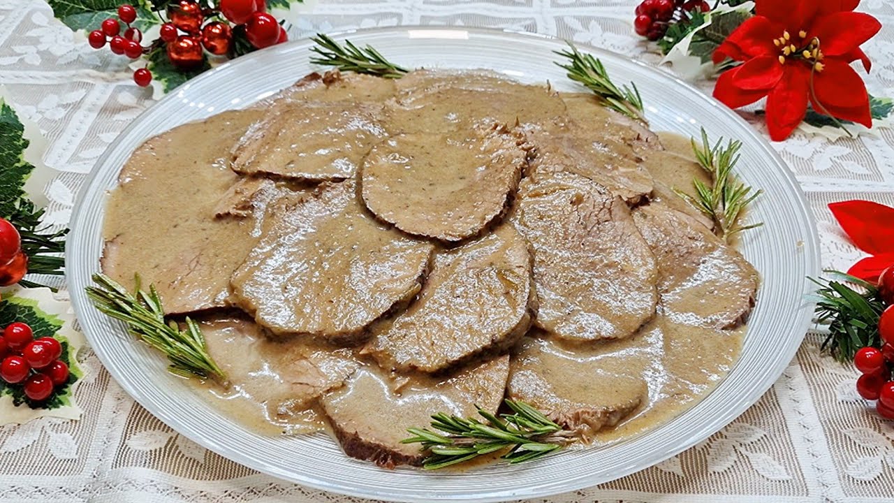 arrosto di vitello morbido con sughetto bimby