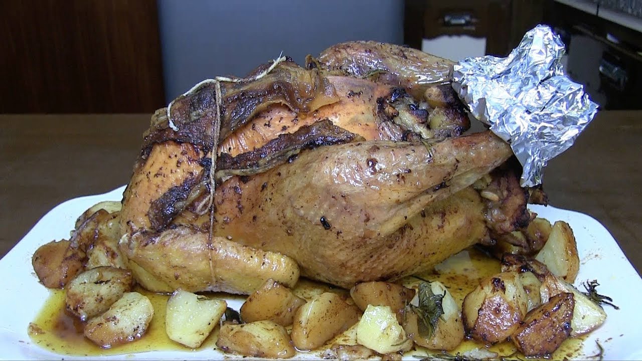 arrosto ripieno di castagne e mele