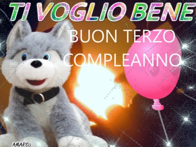 auguri di buon compleanno 3 anni