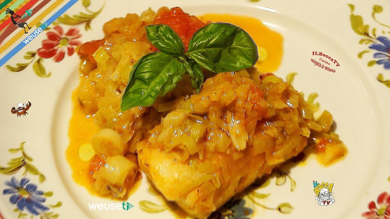 baccalà con i porri non fritto