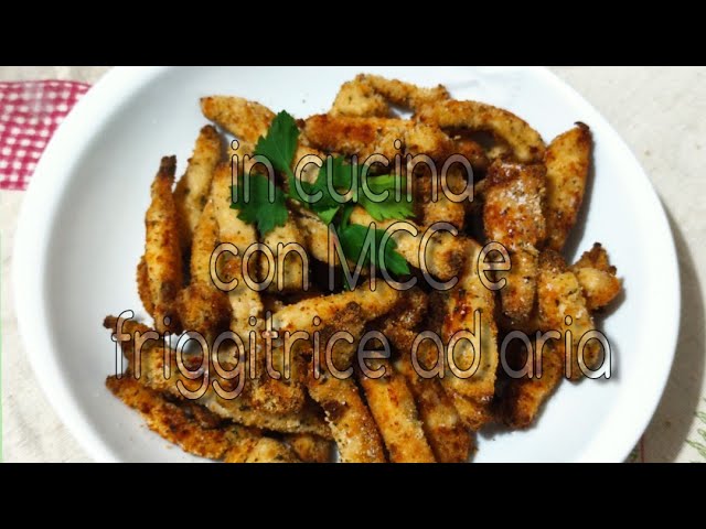 bastoncini di pollo in friggitrice ad aria