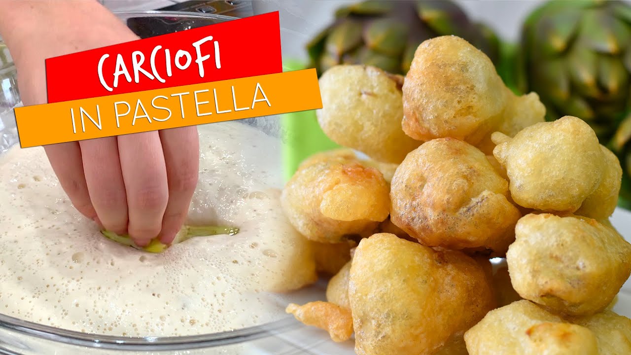 carciofi in pastella al forno senza uova