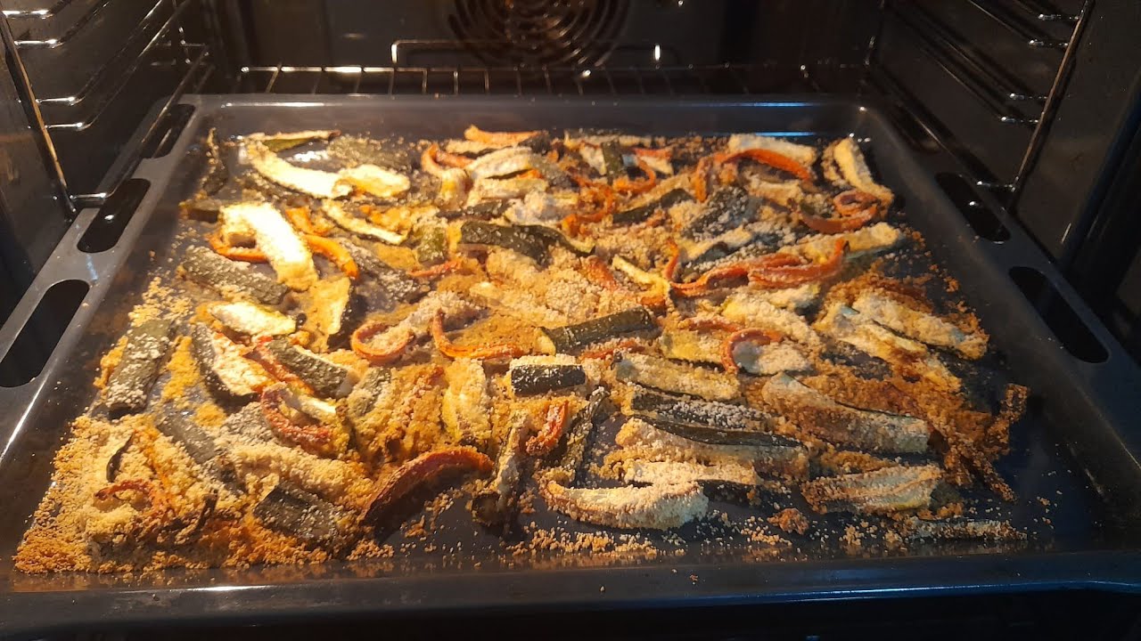 carote e zucchine al forno con pangrattato