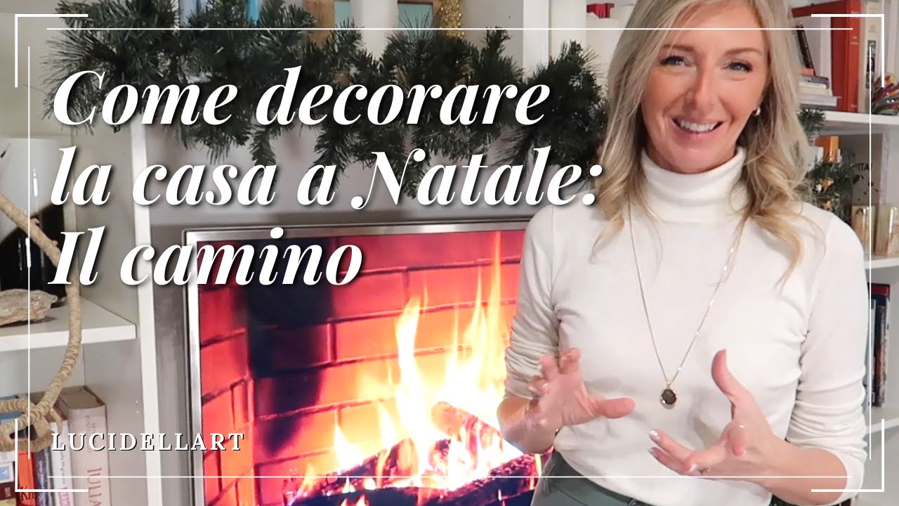 come addobbare il camino a natale