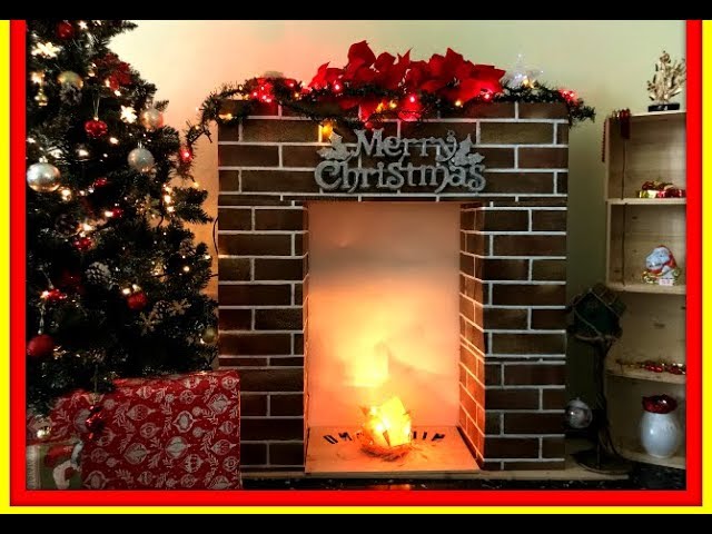 come addobbare il camino per natale fai da te