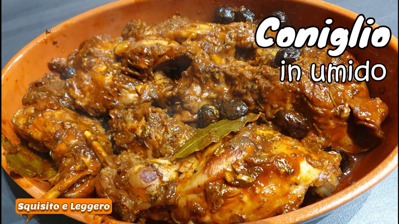coniglio con olive taggiasche e pomodorini