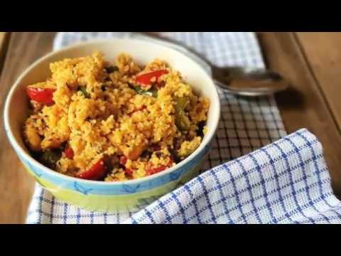 cous cous con pollo e peperoni