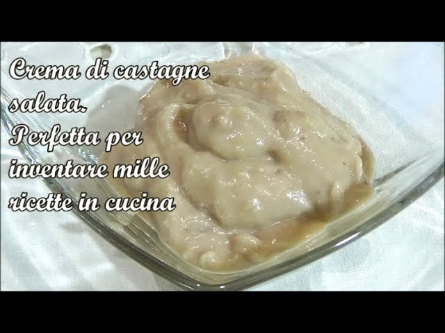 crema di castagne salata per carne