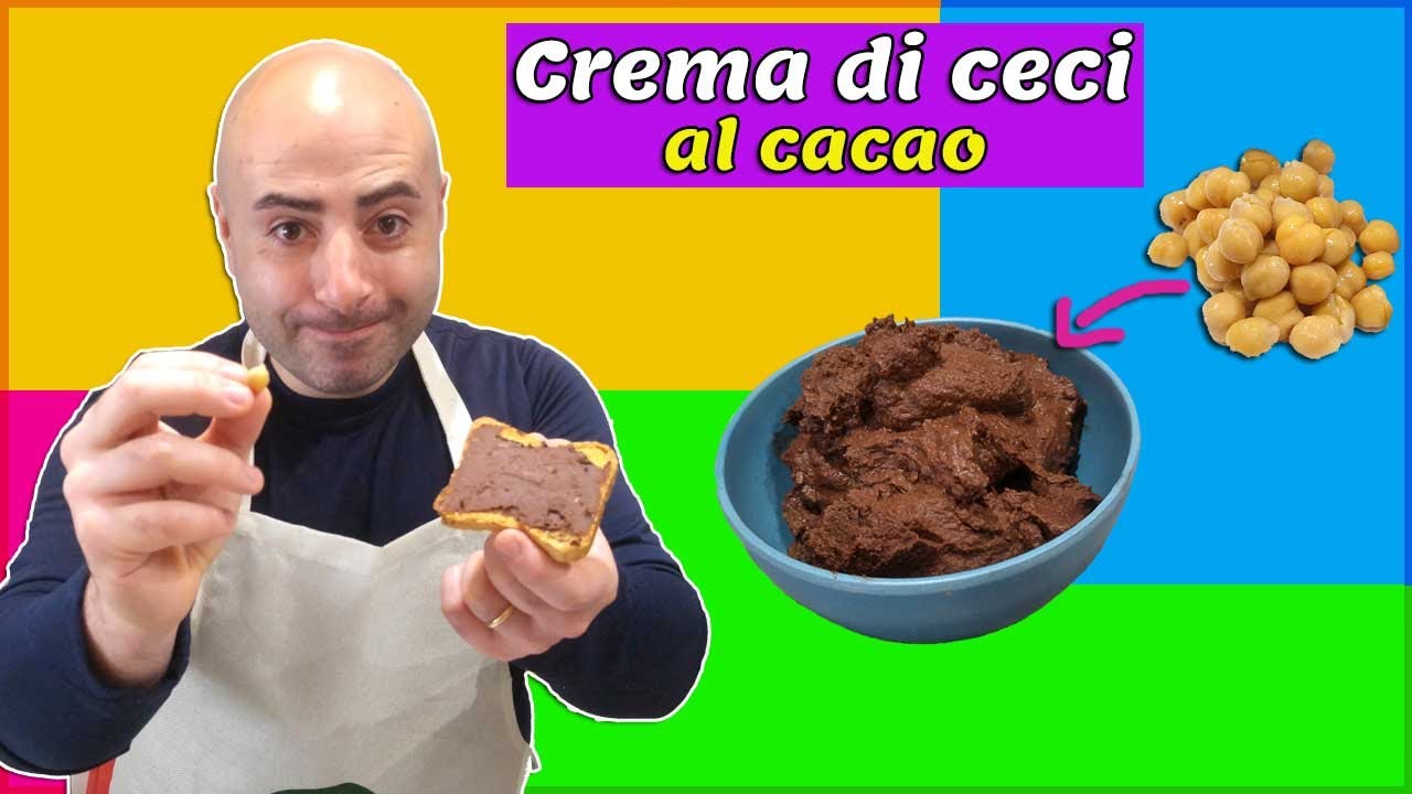crema spalmabile di ceci e cioccolato