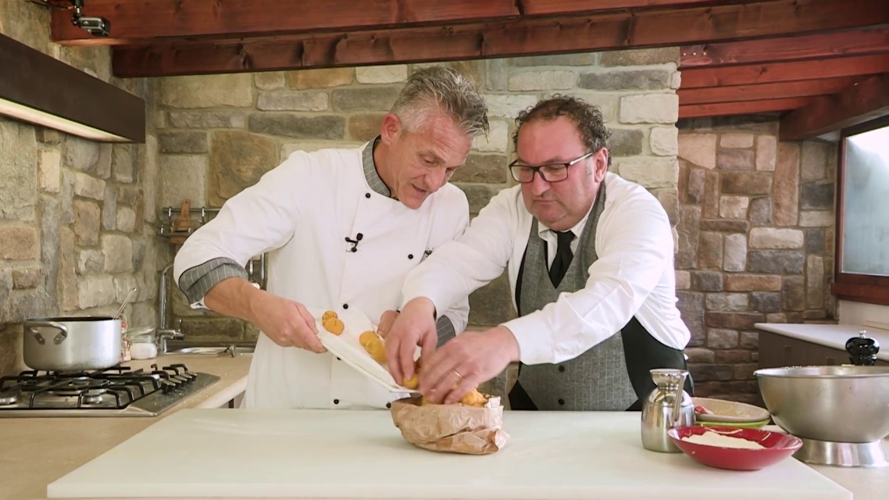 crocchette di baccalà e patate cotto e mangiato