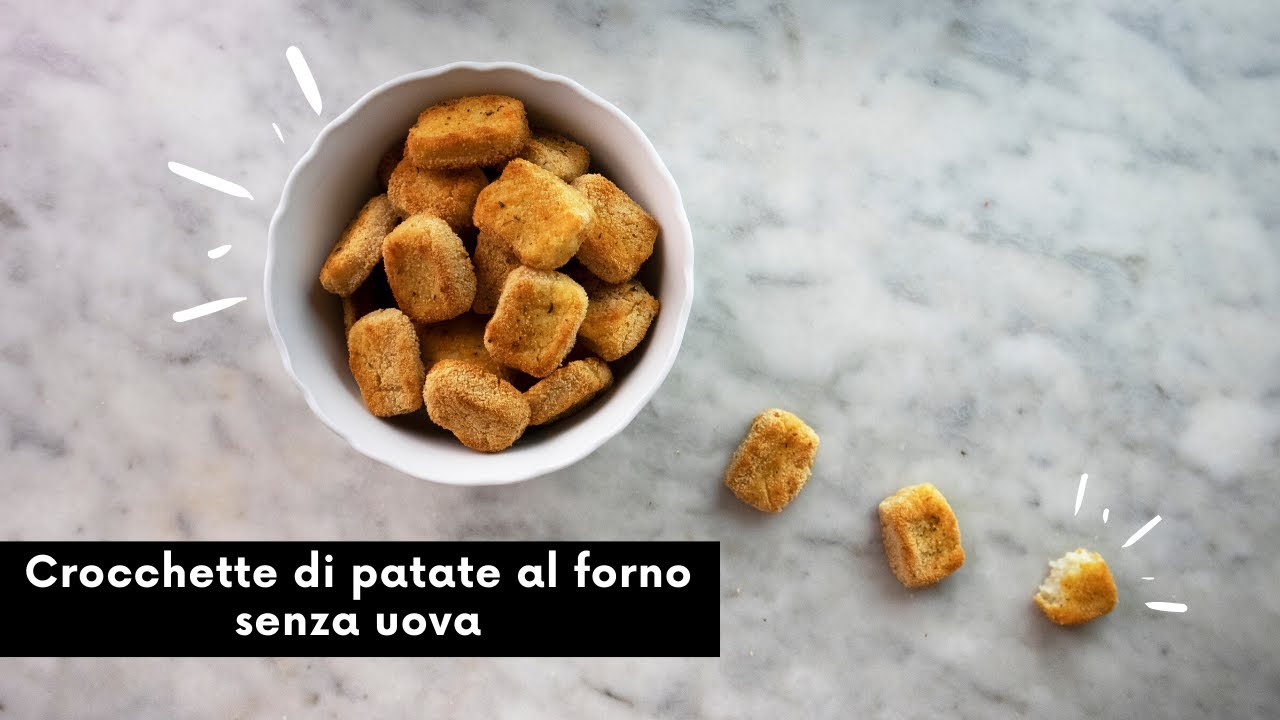 crocchette di patate senza uova al forno