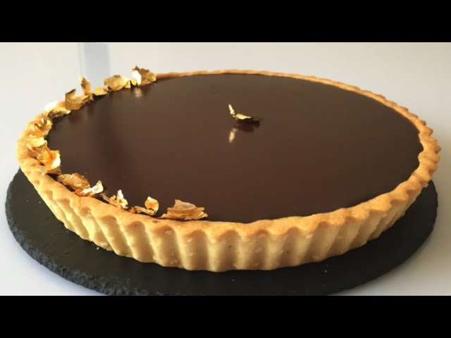crostata con ganache al cioccolato cotta