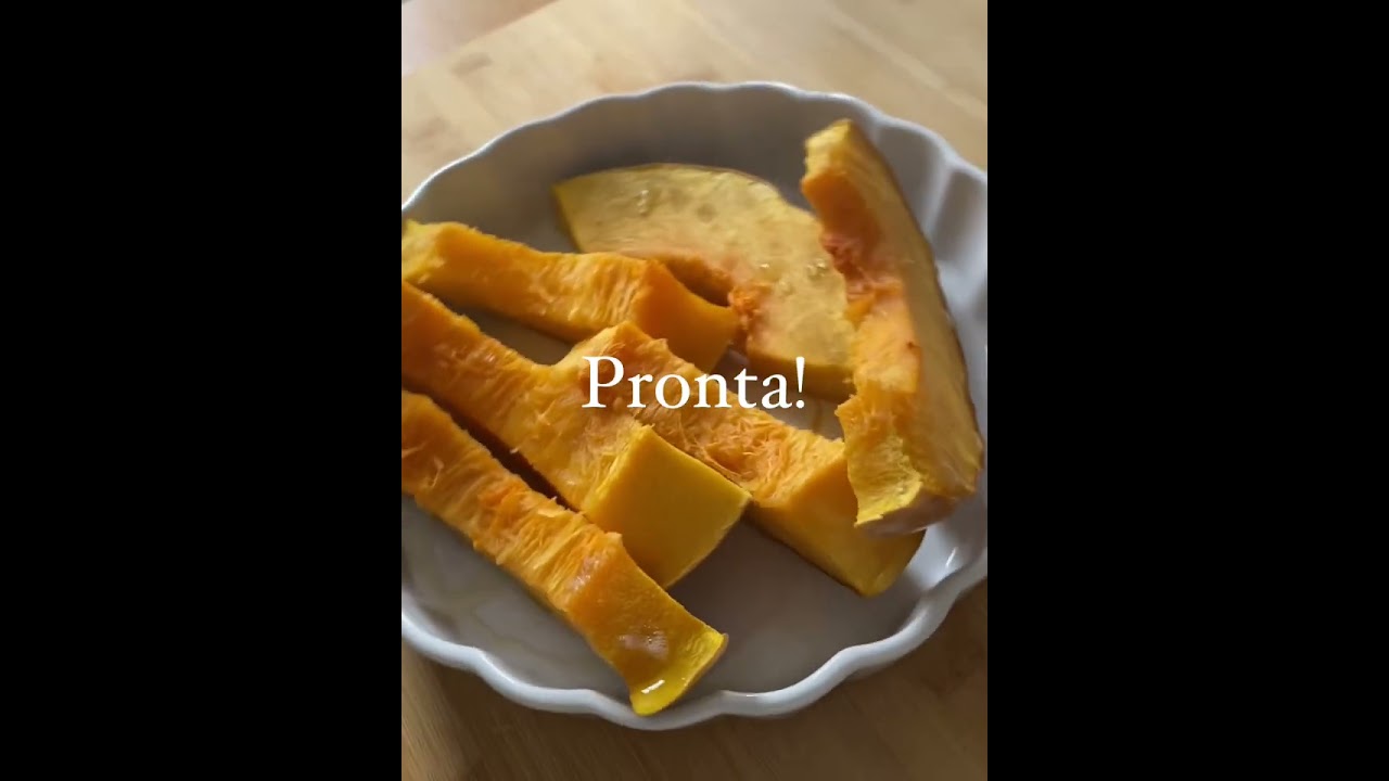 cuocere la zucca al microonde senza buccia