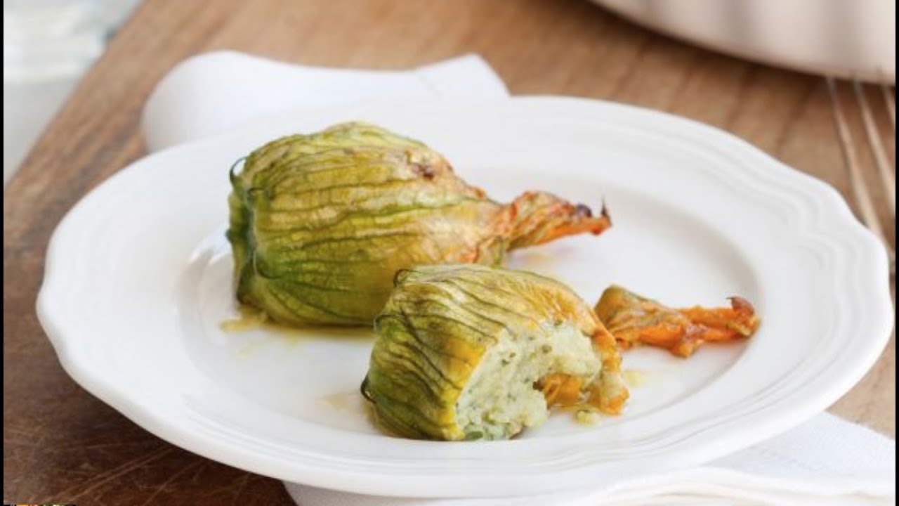 fiori di zucca ripieni alla ligure