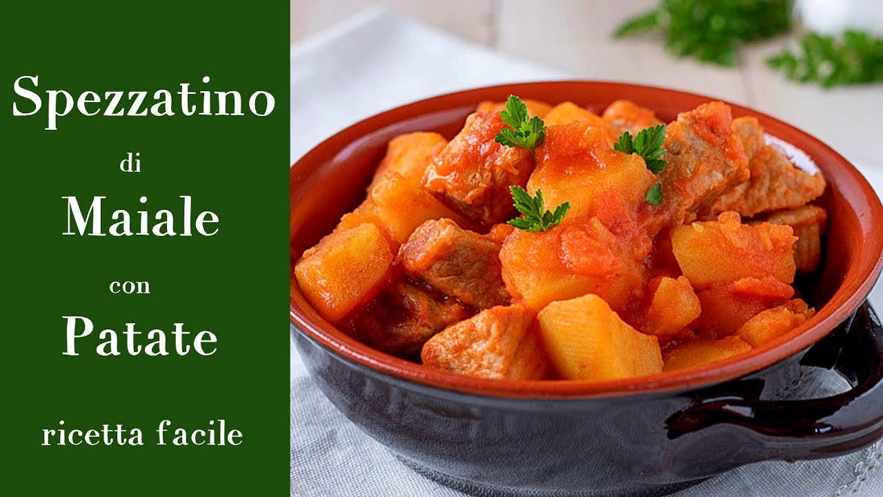 guancette di maiale in umido con patate