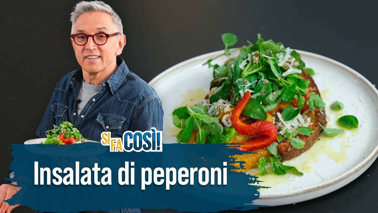 insalata di peperoni crudi e tonno