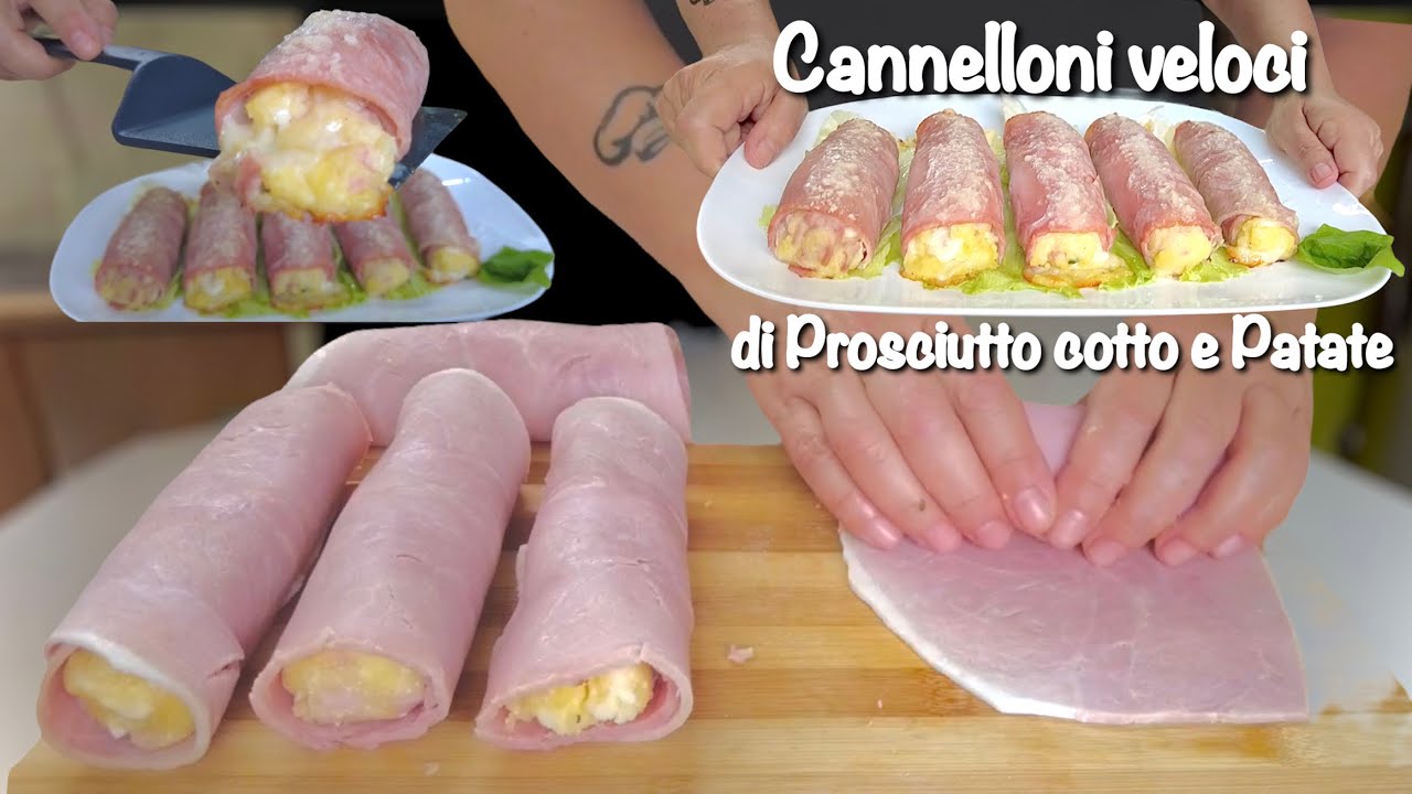 involtini di prosciutto cotto e mozzarella al forno