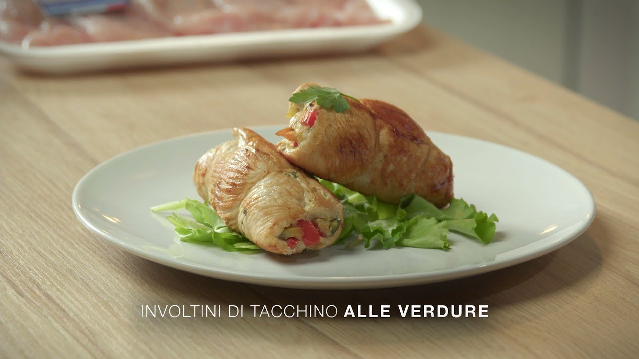 involtini di tacchino ripieni di verdure