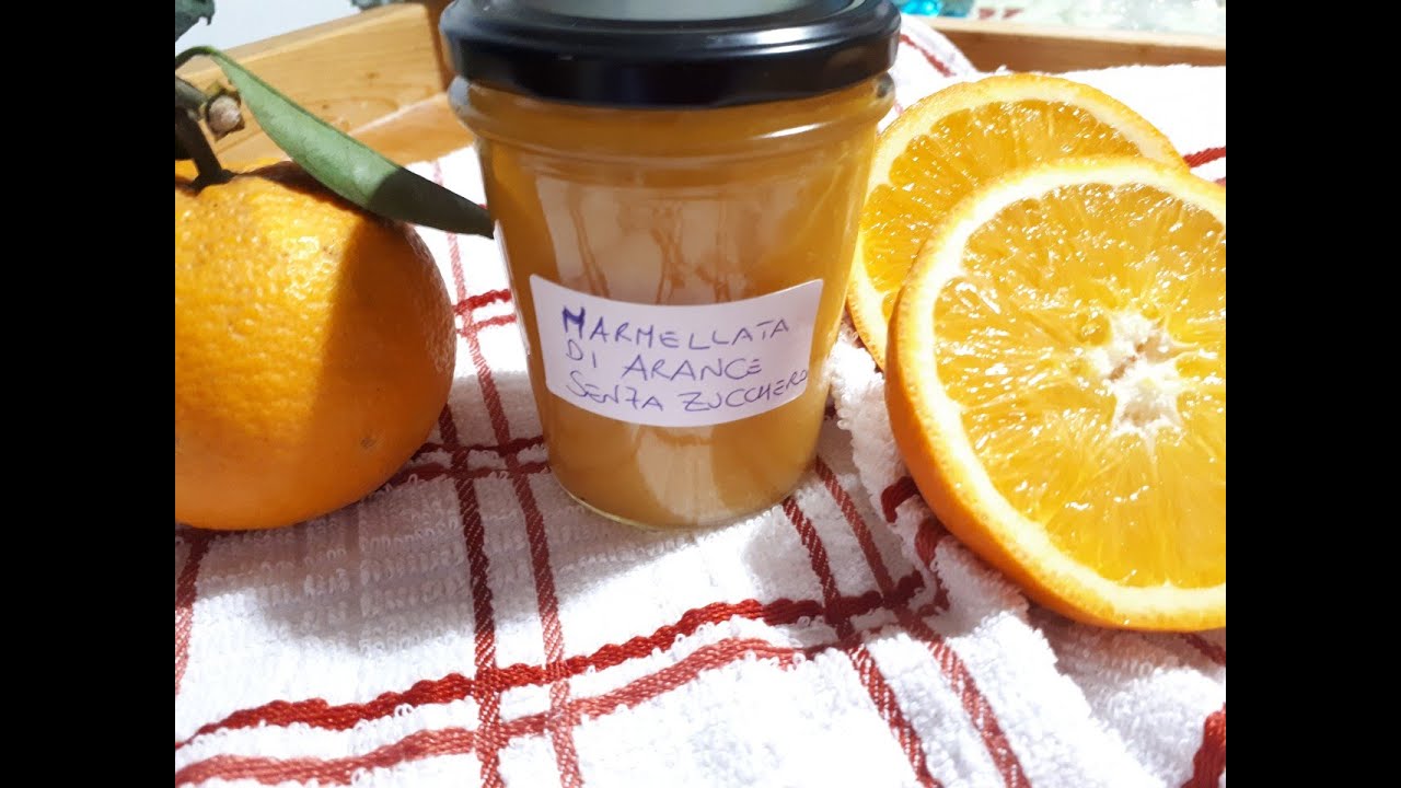 marmellata di arance senza zucchero con la buccia