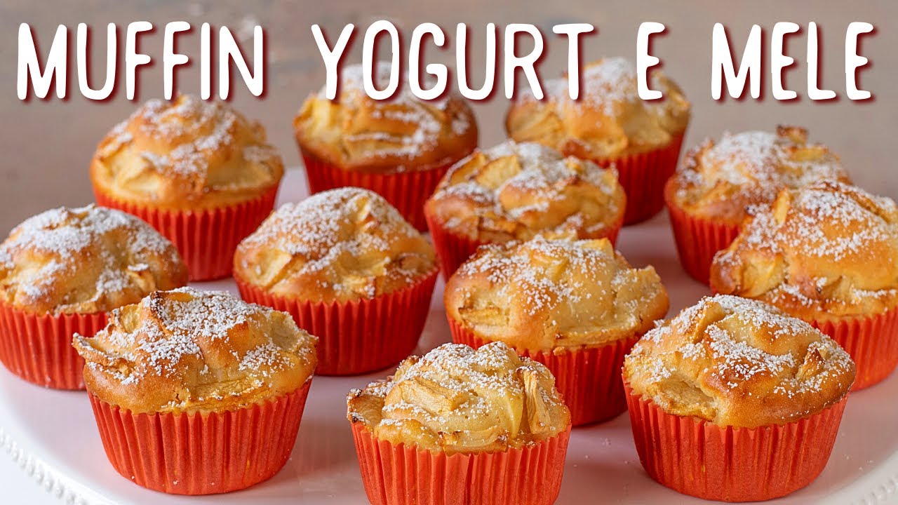 muffin alle mele e yogurt in friggitrice ad aria