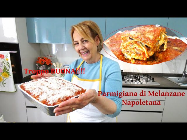 parmigiana di melanzane con uovo sbattuto