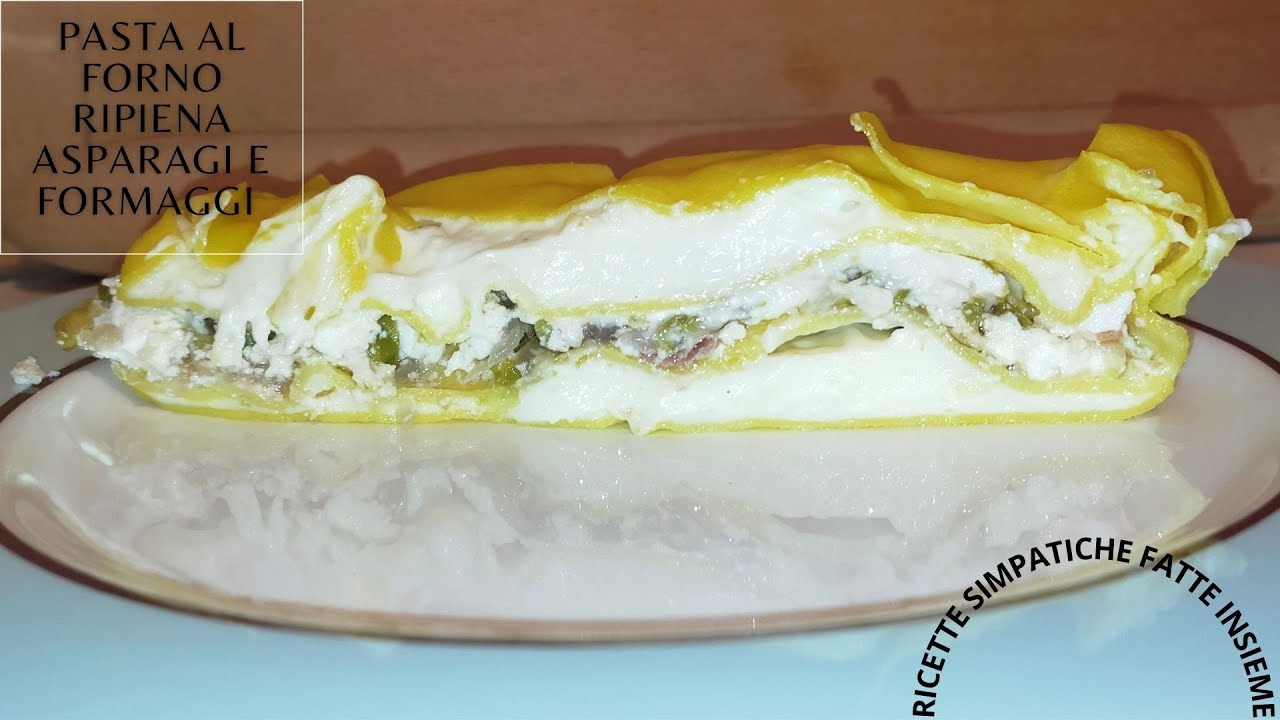 pasta al forno con asparagi e scamorza