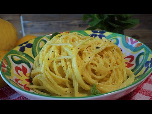pasta al limone senza panna e burro