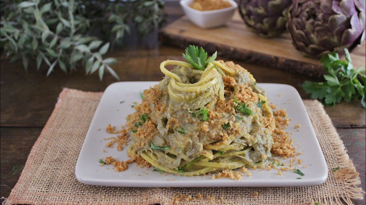 pasta con crema di carciofi e philadelphia