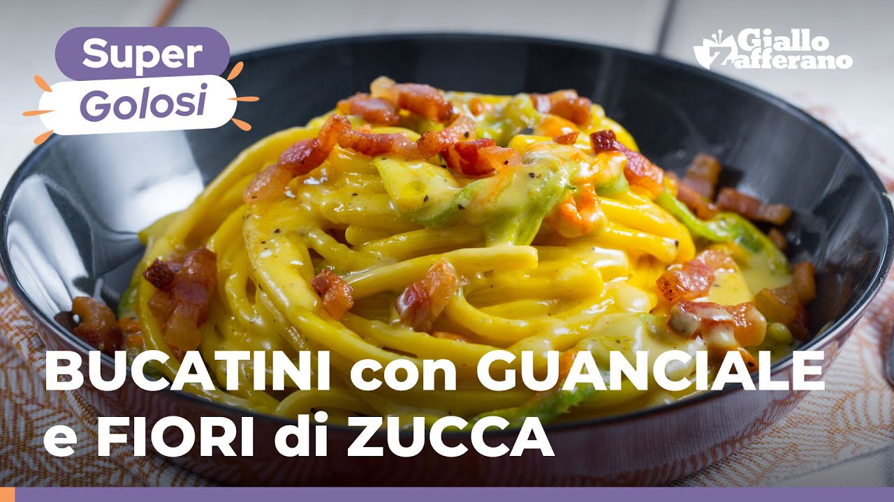 pasta con fiori di zucchina e zafferano