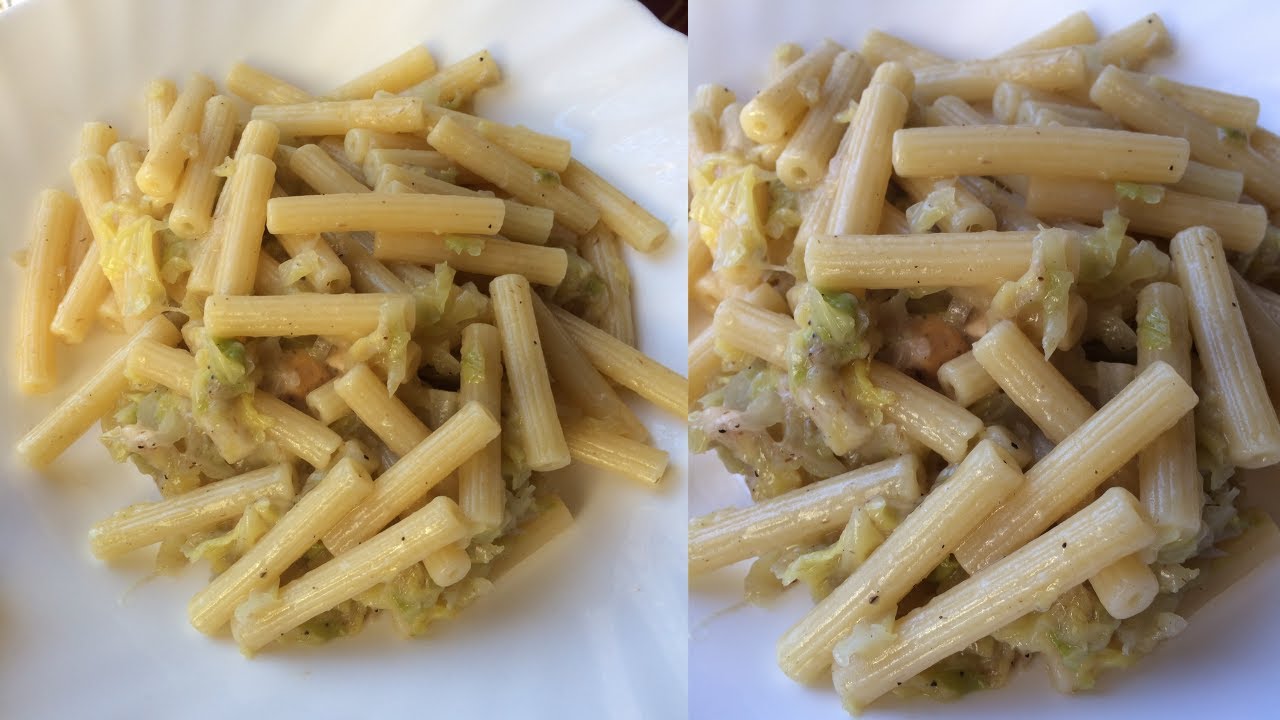 pasta con la verza e cipolla